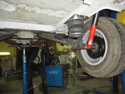 Установка колес 245/70/16 и пневмоподвески в прицеп Ростовского вертолетного завода модель 8120